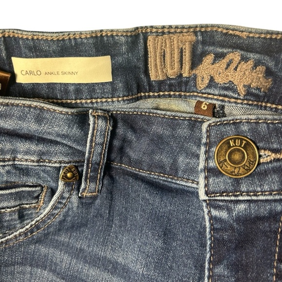 KUT From the Kloth Carlo Ankle Skinny Jeans Sz 6 - Picture 9 of 14